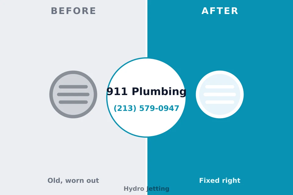 Before and after: plumbing repair Salem Heights, OH